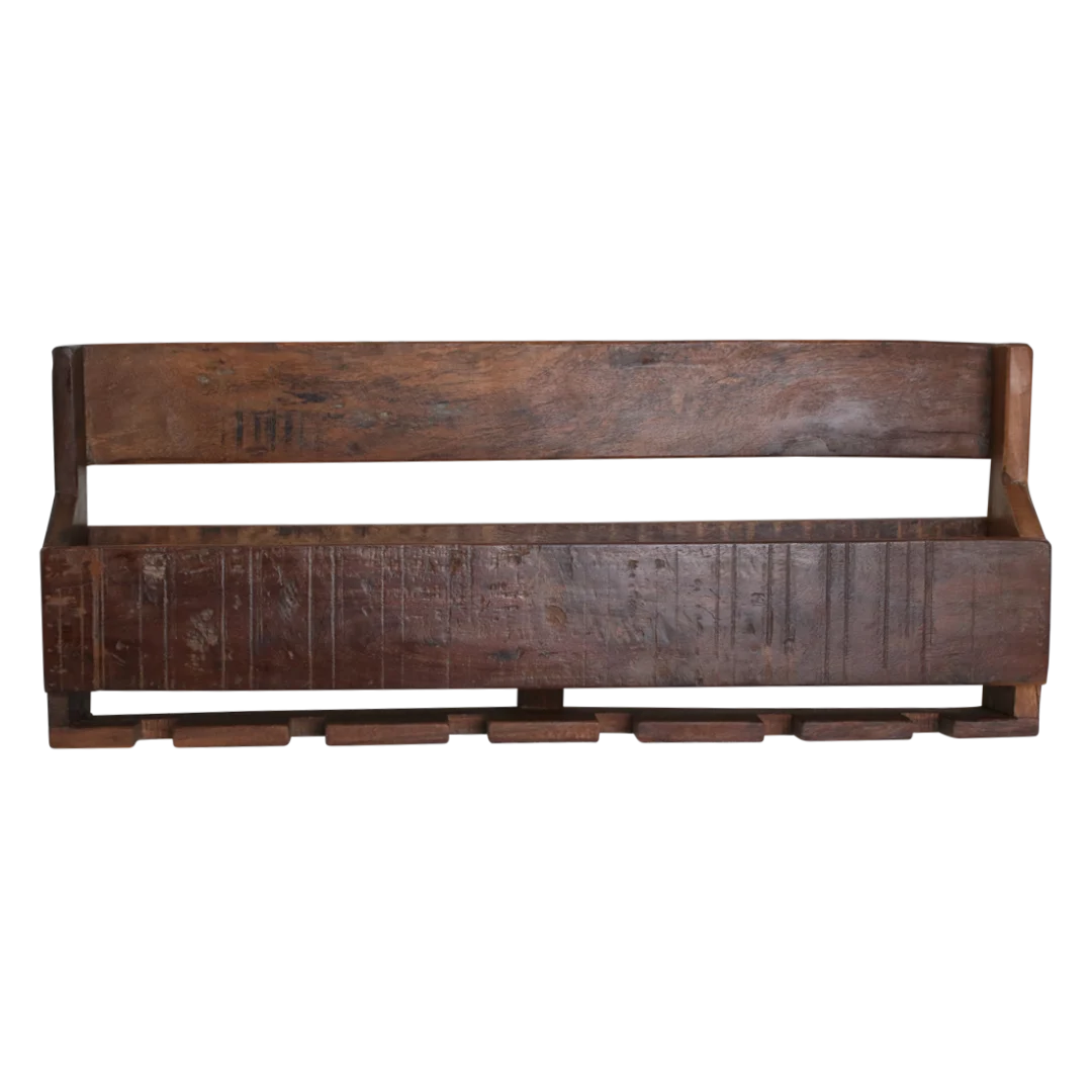Wijnrek Braulvia Hout Bruin - Afbeelding 3