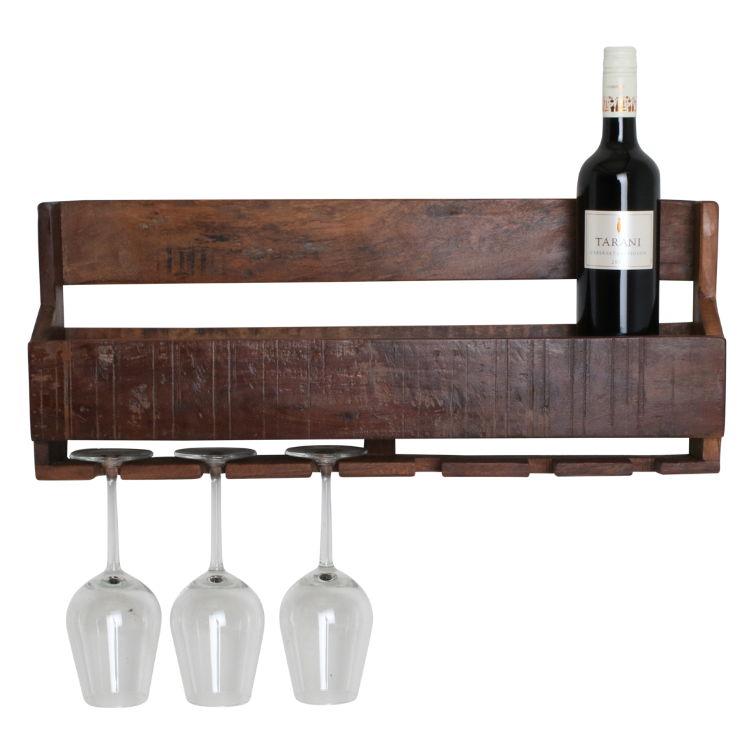 Wijnrek Braulvia Hout Bruin - Afbeelding 6