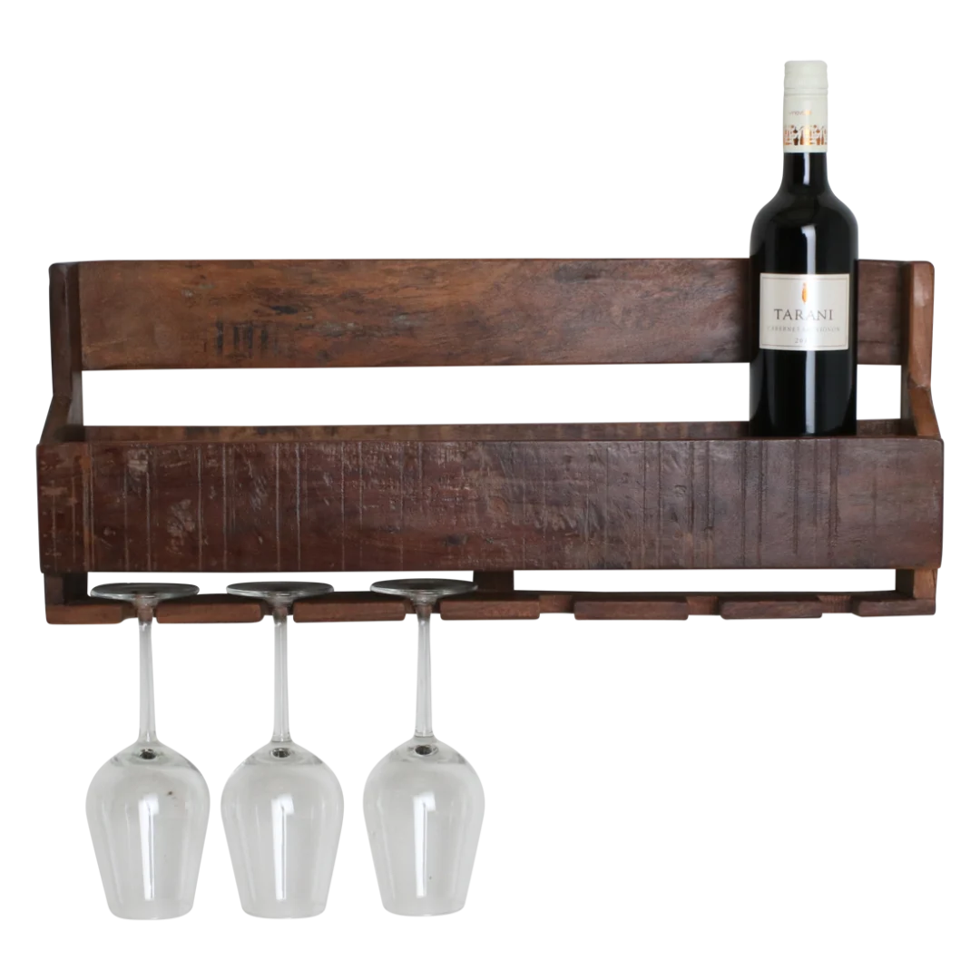 Wijnrek Braulvia Hout Bruin - Afbeelding 6