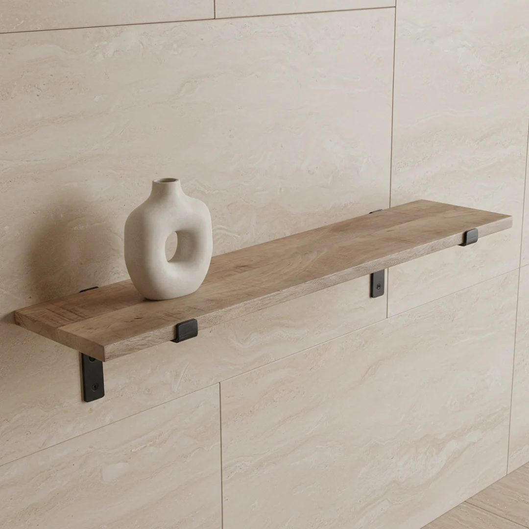 Wandplank Rieskan Mangohout 80 cm - Afbeelding 2