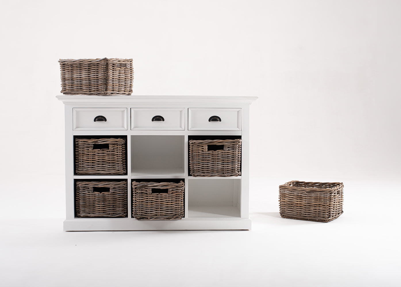 Dressoir Hostena Wit 125 cm - Afbeelding 13