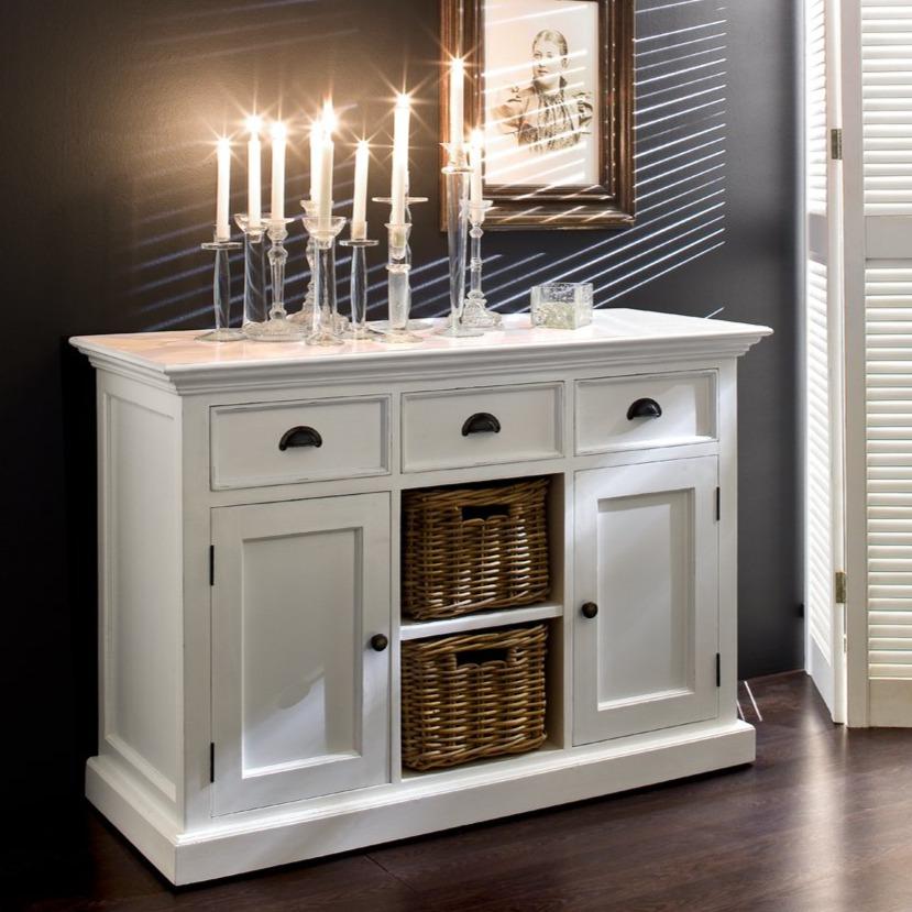 Dressoir Sleelvira Wit 125 cm - Afbeelding 2
