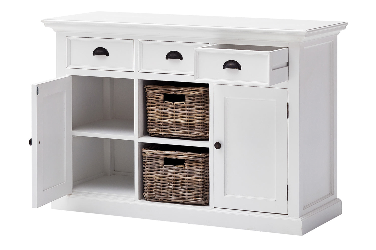 Dressoir Sleelvira Wit 125 cm - Afbeelding 31