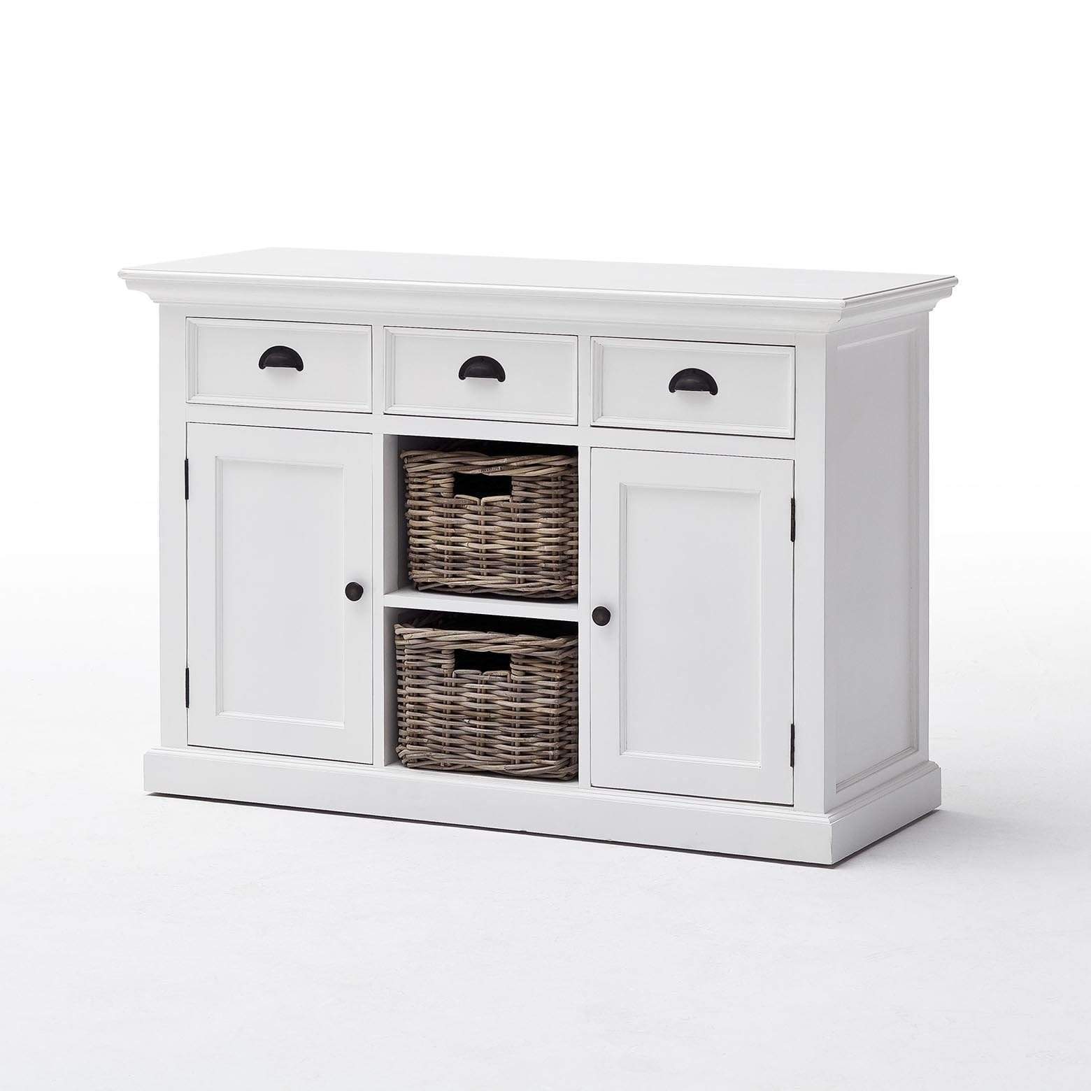 Dressoir Sleelvira Wit 125 cm - Afbeelding 6