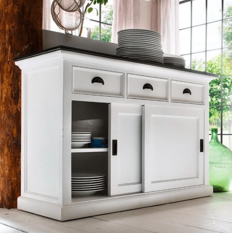 Dressoir Zeellar Wit 125 cm - Afbeelding 3