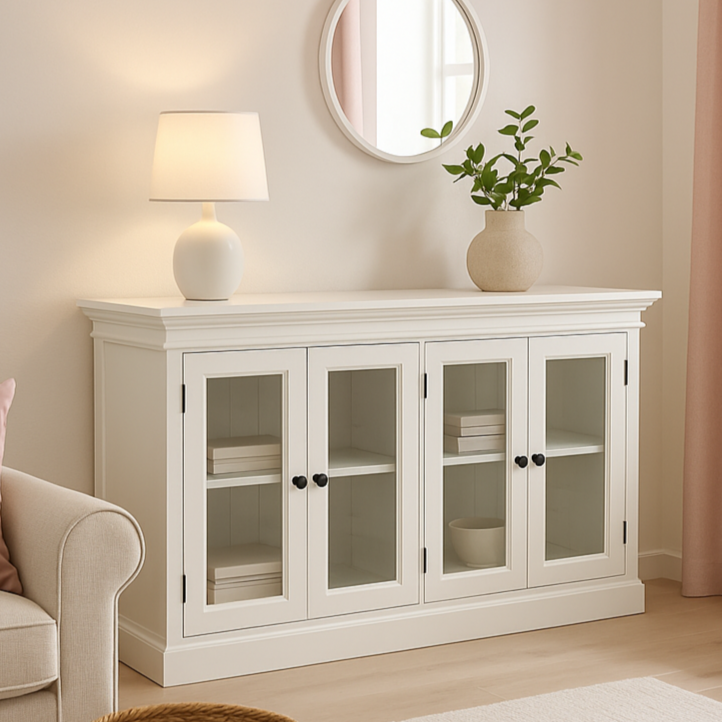 Dressoir Pilvak Wit 163 cm - Afbeelding 2