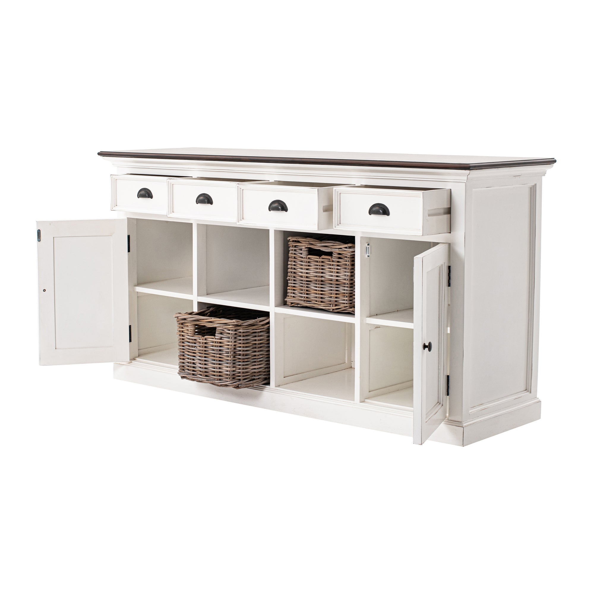 Mand Breedand MDF Wit - Afbeelding 4