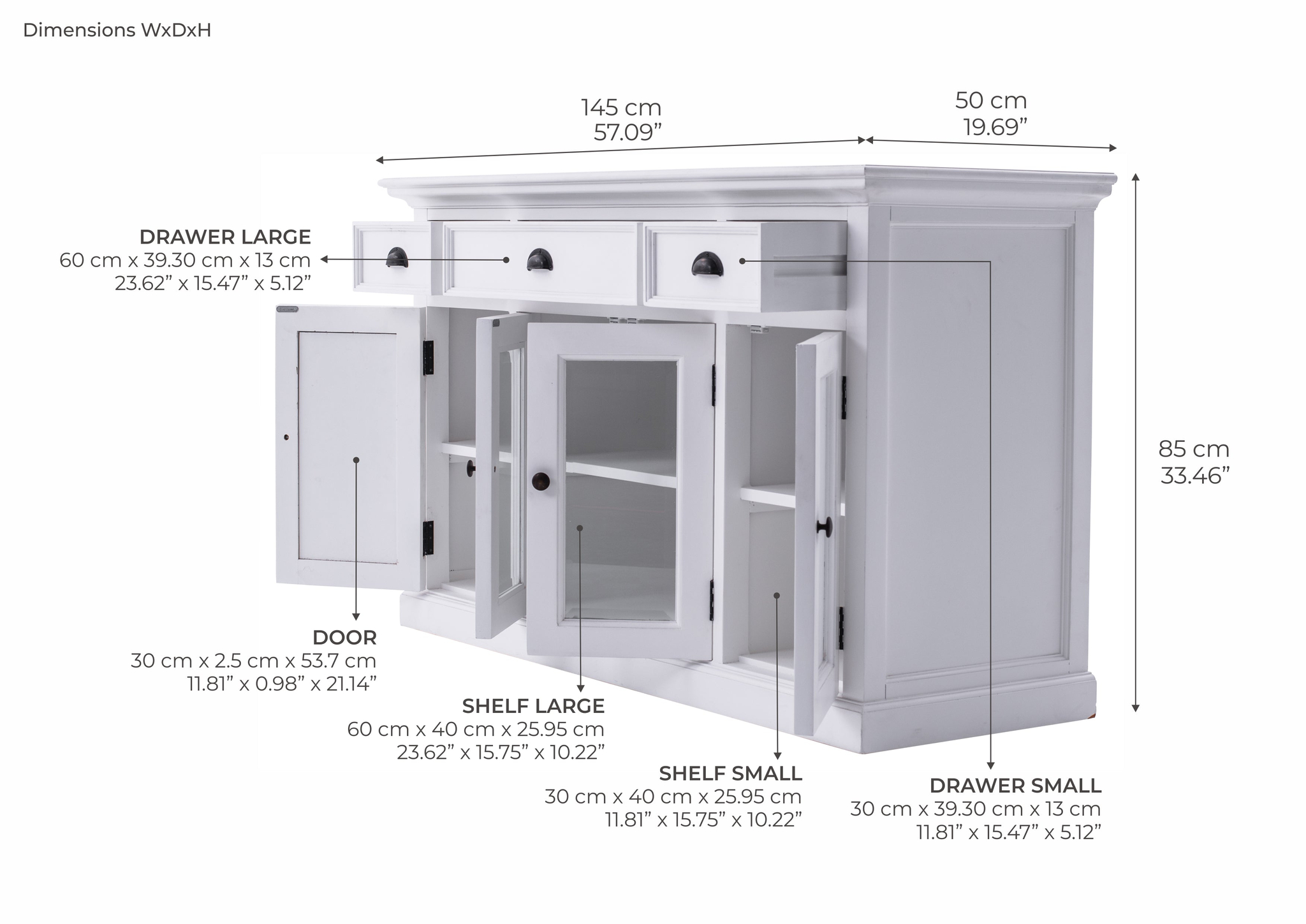 Dressoir Naatil Wit - Afbeelding 6