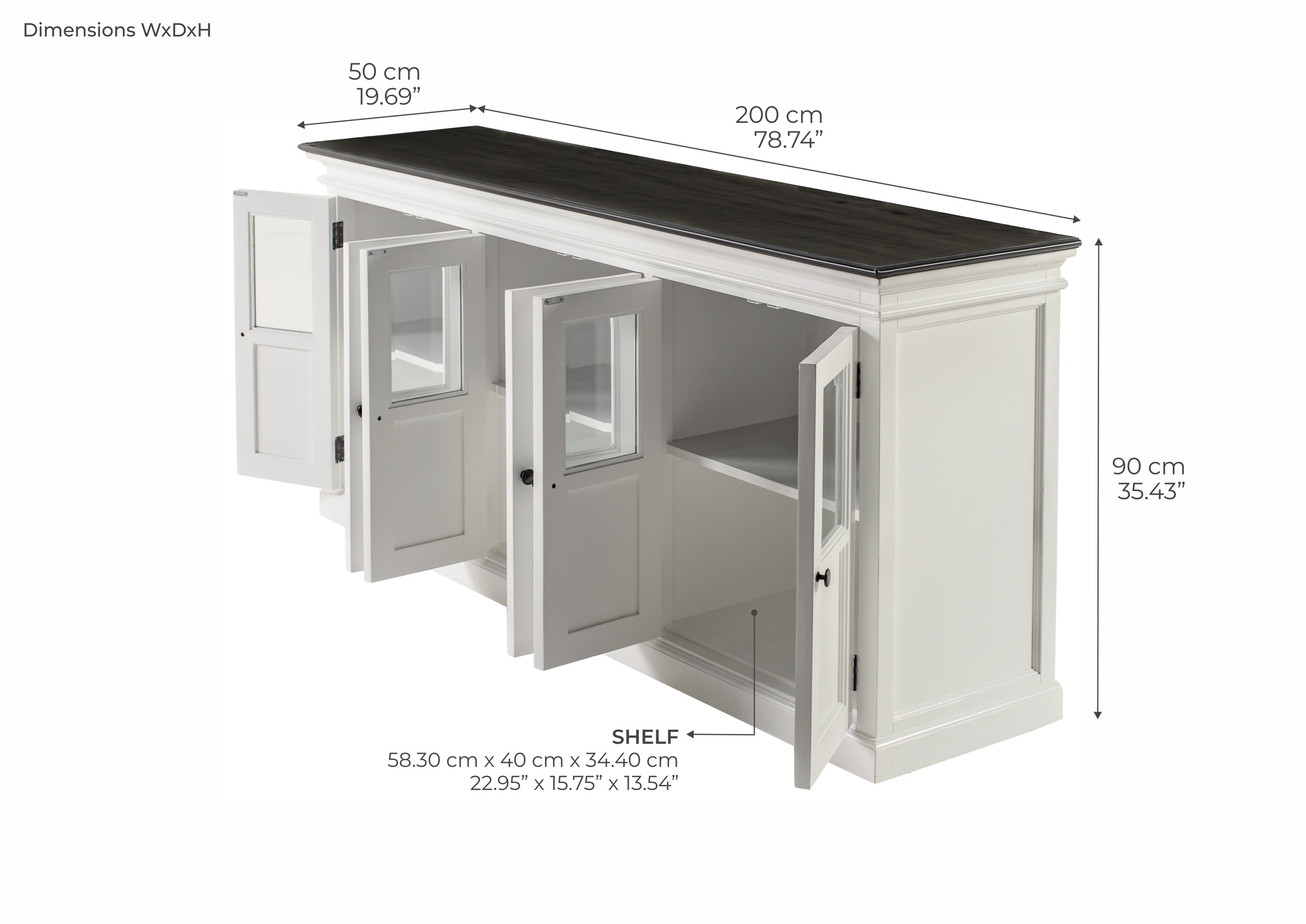 Dressoir Jamos Wit - Afbeelding 4