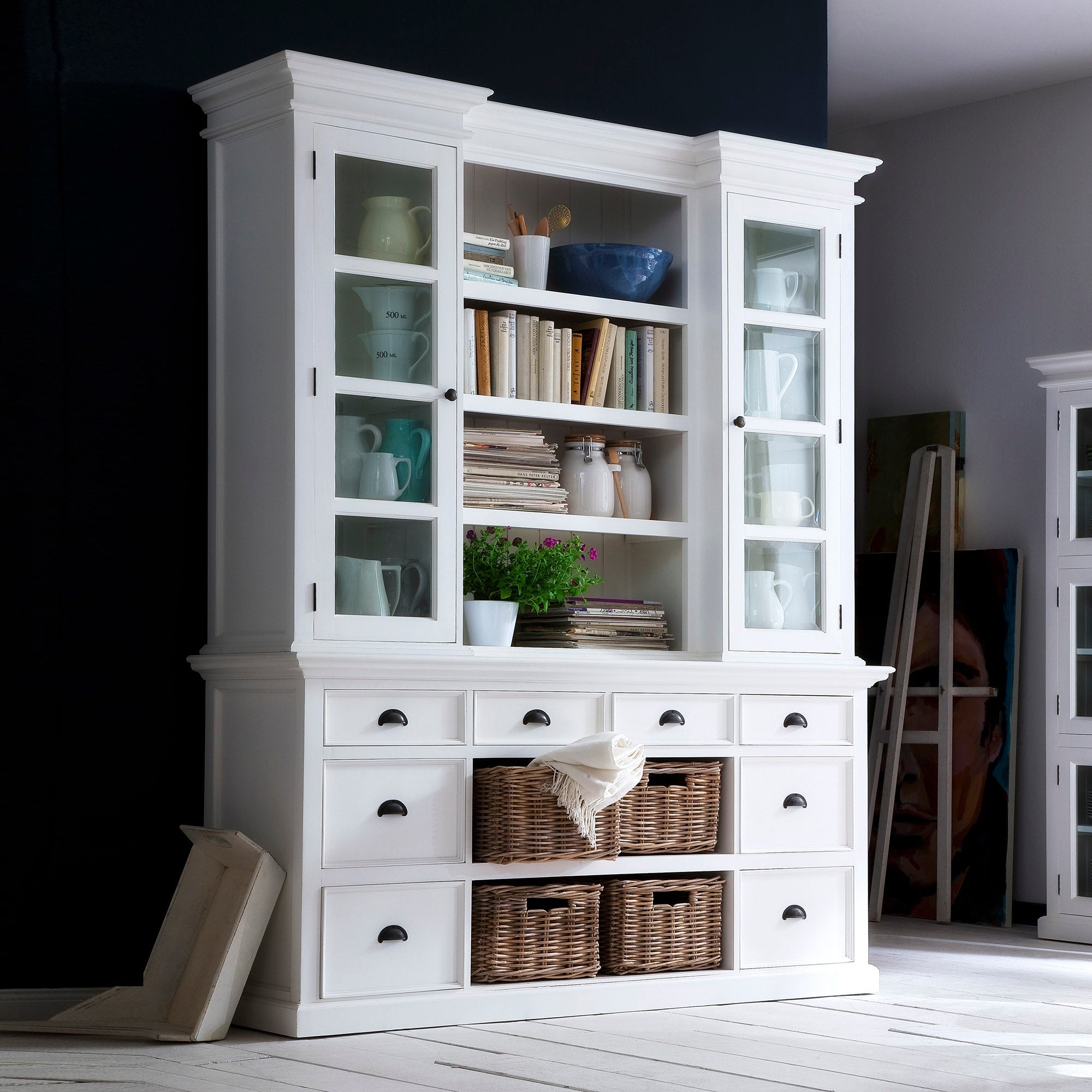 Dressoir Causan Wit 220 cm - Afbeelding 2