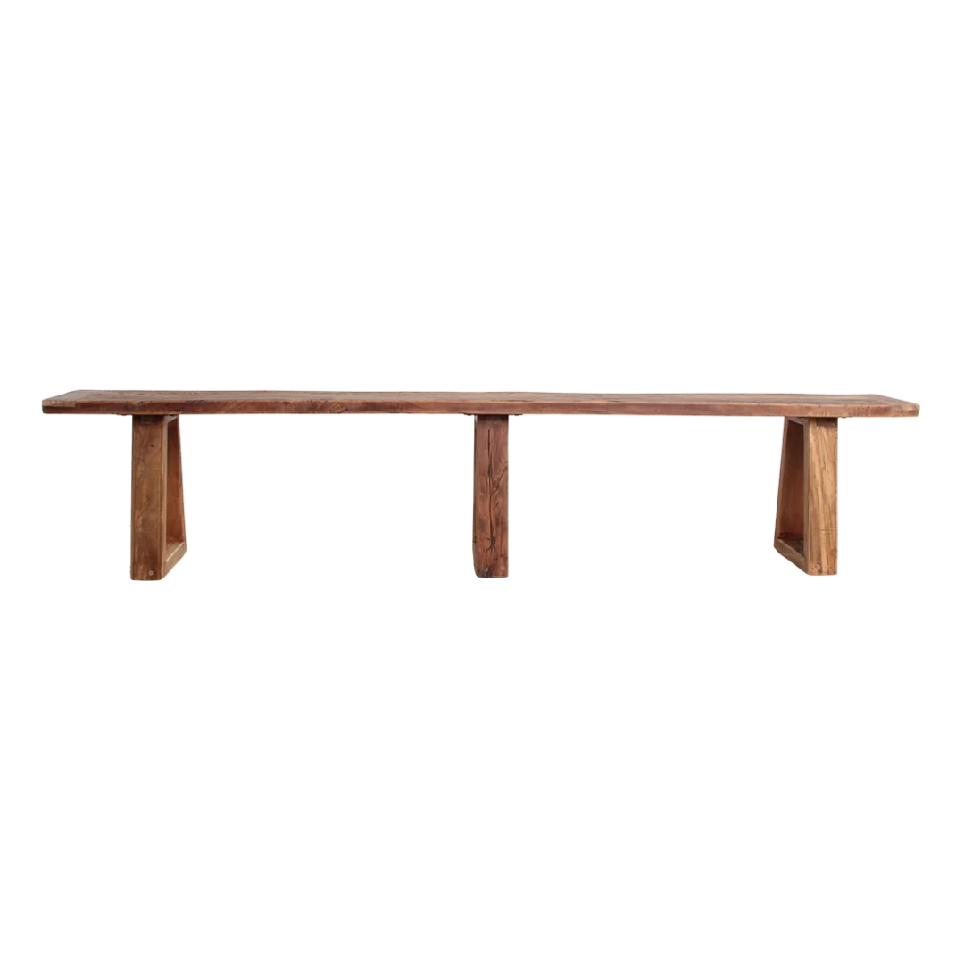 Eetkamerbank Faukand Hout Bruin - Afbeelding 3