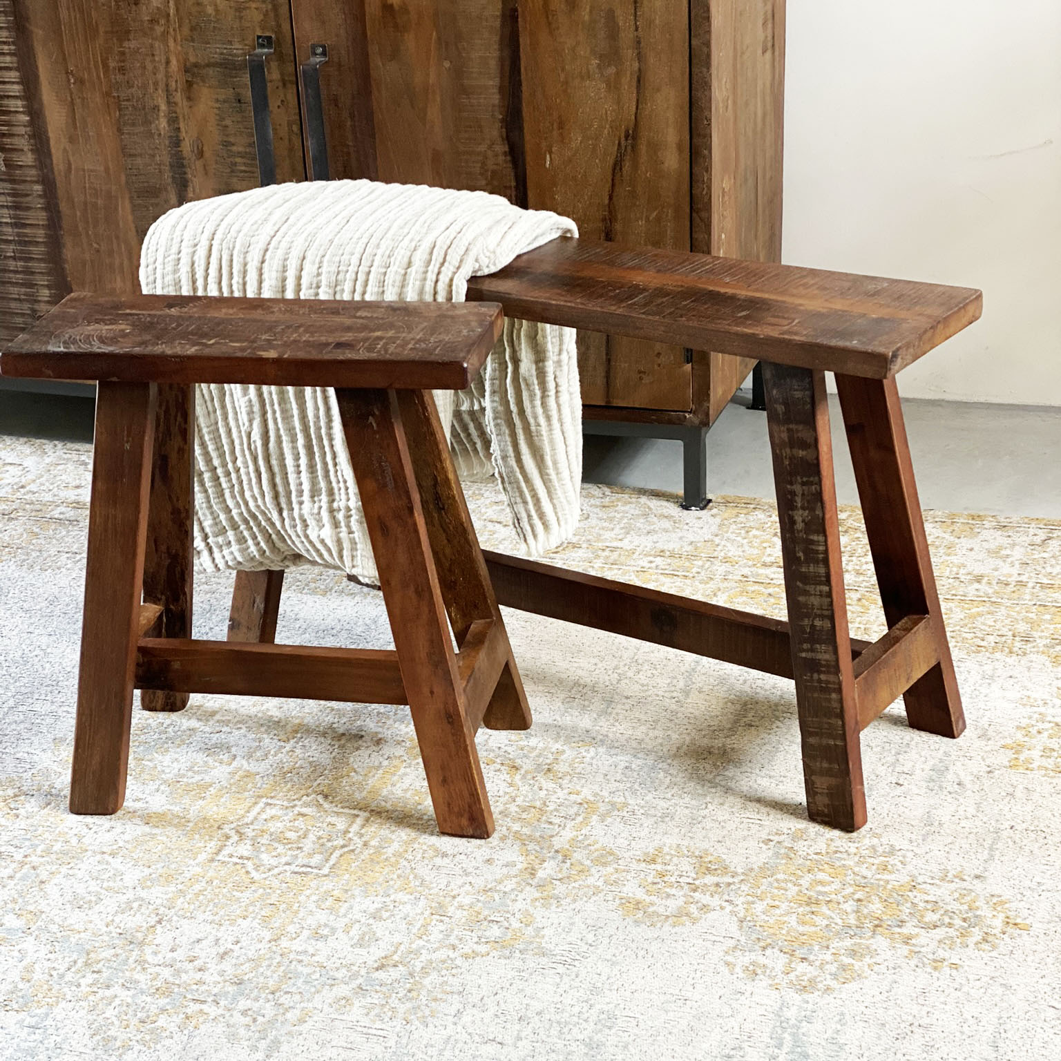 Zitbank Raurdira Hout Bruin - Afbeelding 2