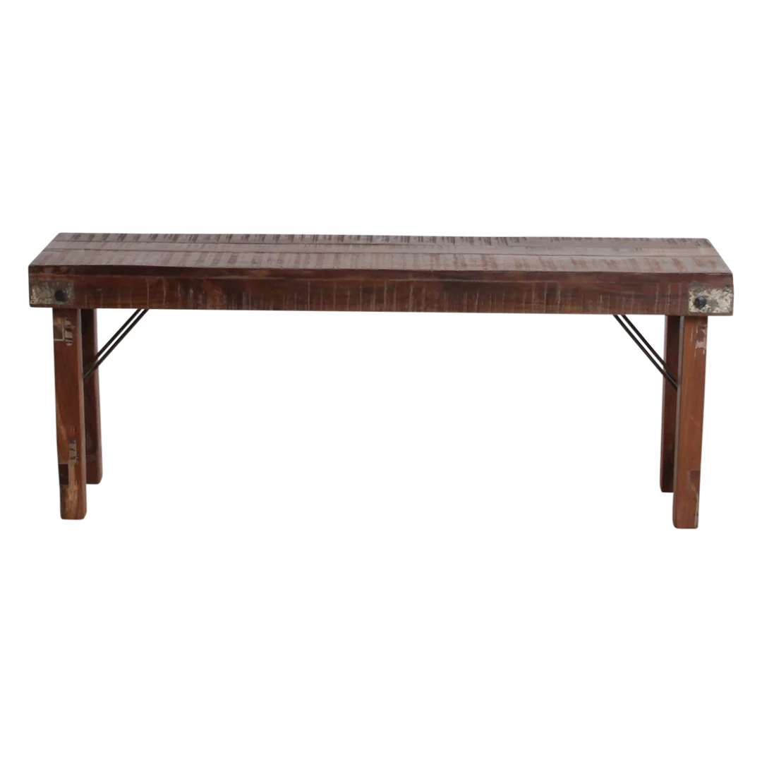 Eetkamerbank Susso 120X30 120x30 cm bruin hout - Afbeelding 4