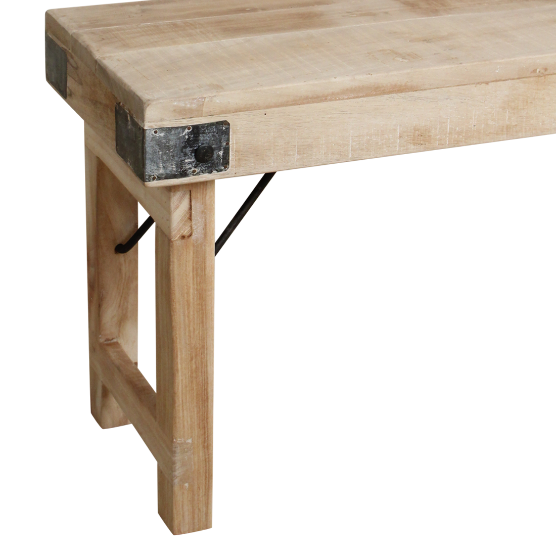 Eetkamerbank Daulva Hout Naturel - Afbeelding 3