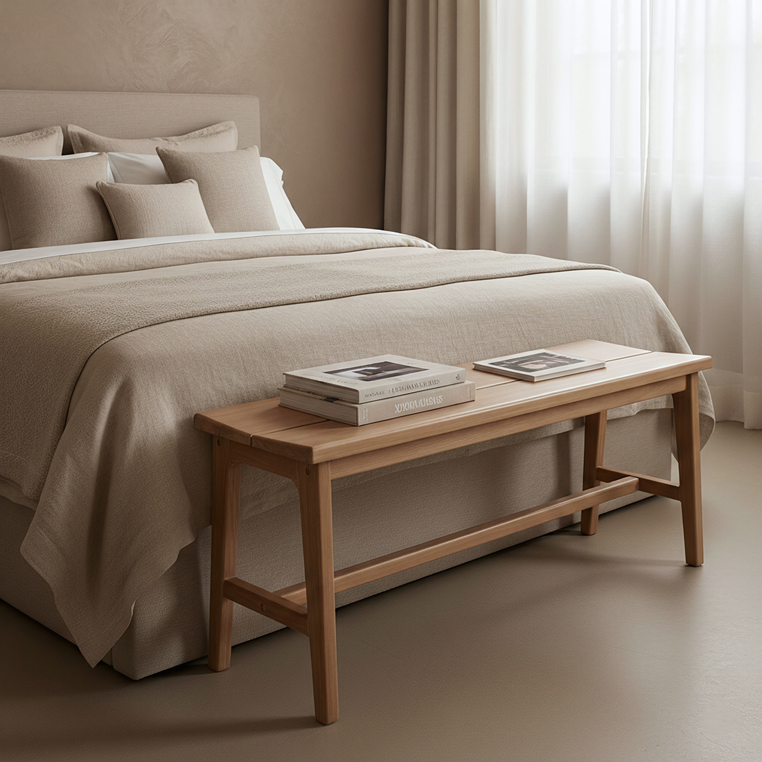 Bankje Vito Teak Beige - Afbeelding 4