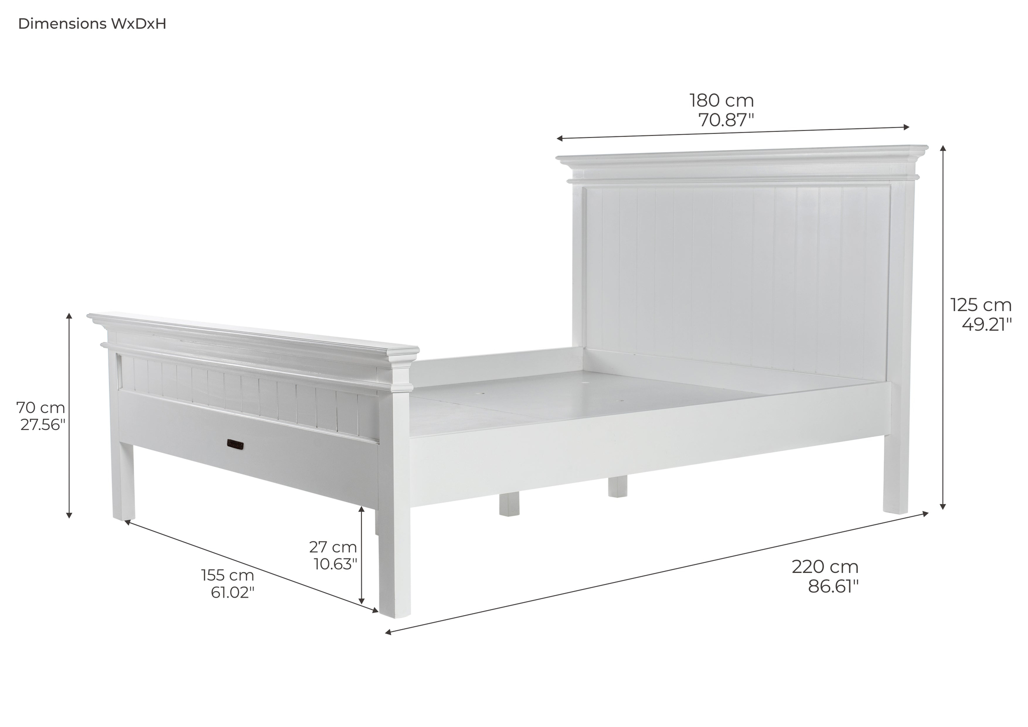 Bed Skooskir Wit - Afbeelding 21