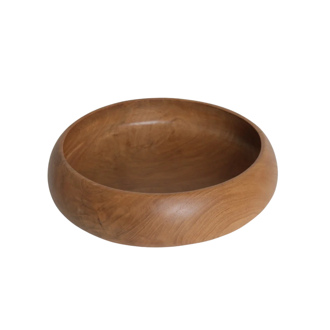 Schaal Vussen Teak Naturel - Afbeelding 3