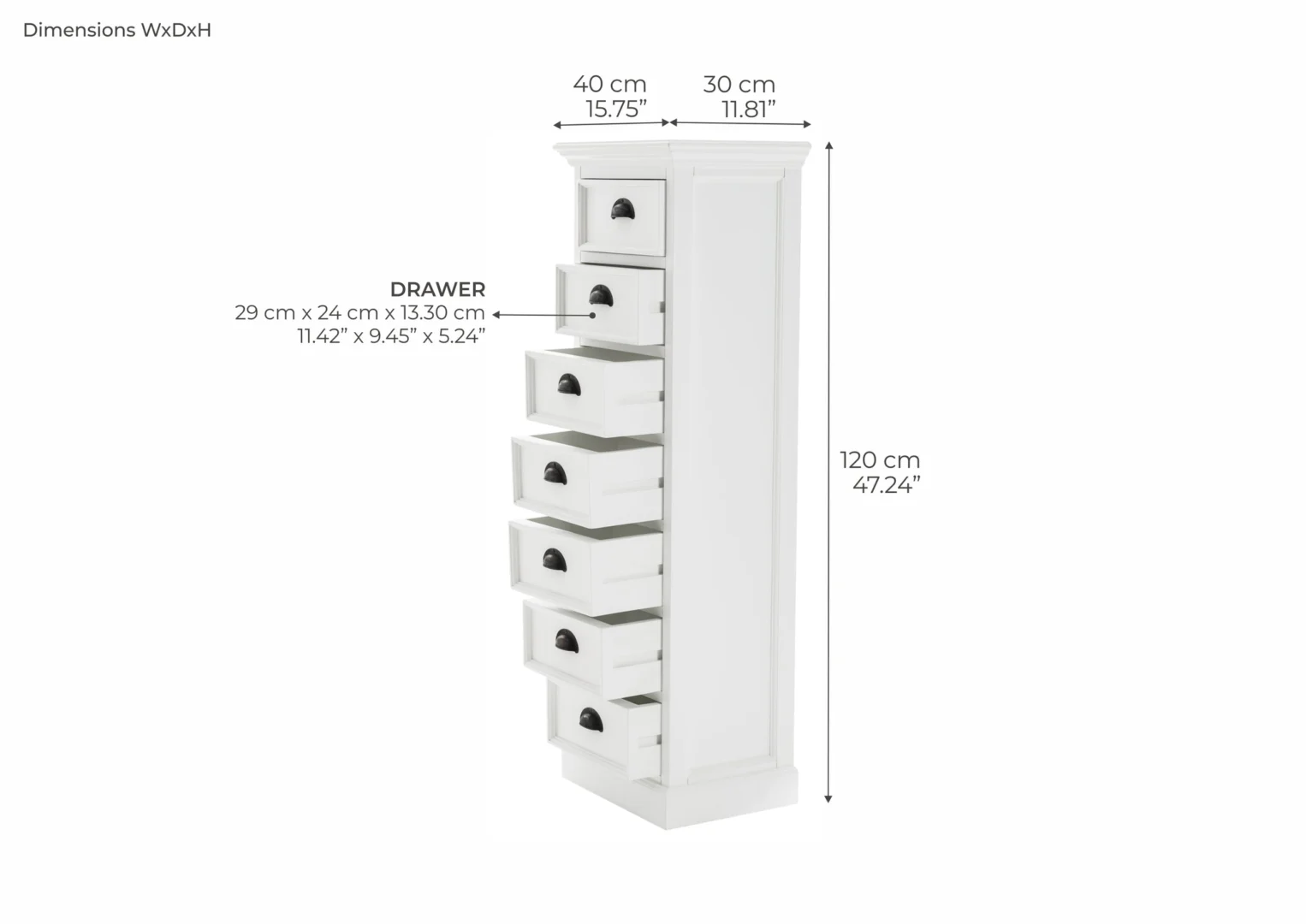 Opbergkast Grolvang wit mdf - Afbeelding 7