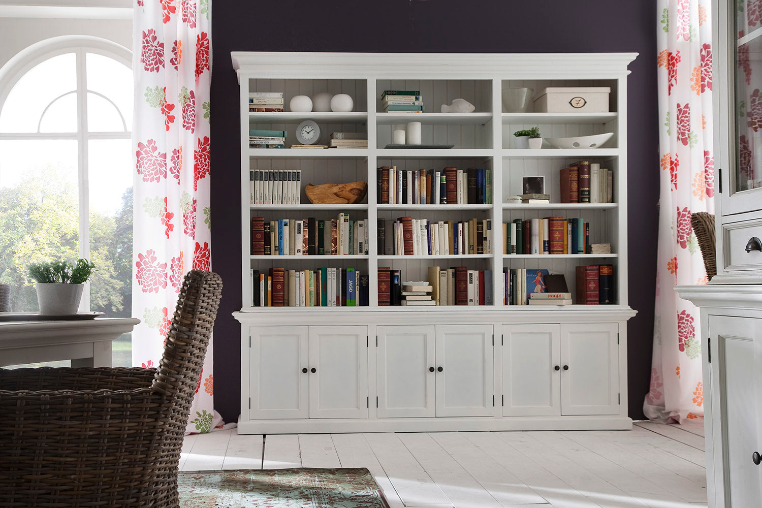 Boekenkast Grauldik Wit 240 cm - Afbeelding 4