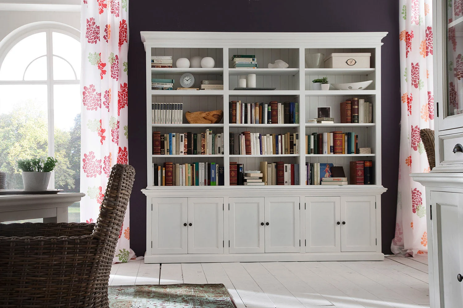 Boekenkast Grauldik Wit 240 cm - Afbeelding 4