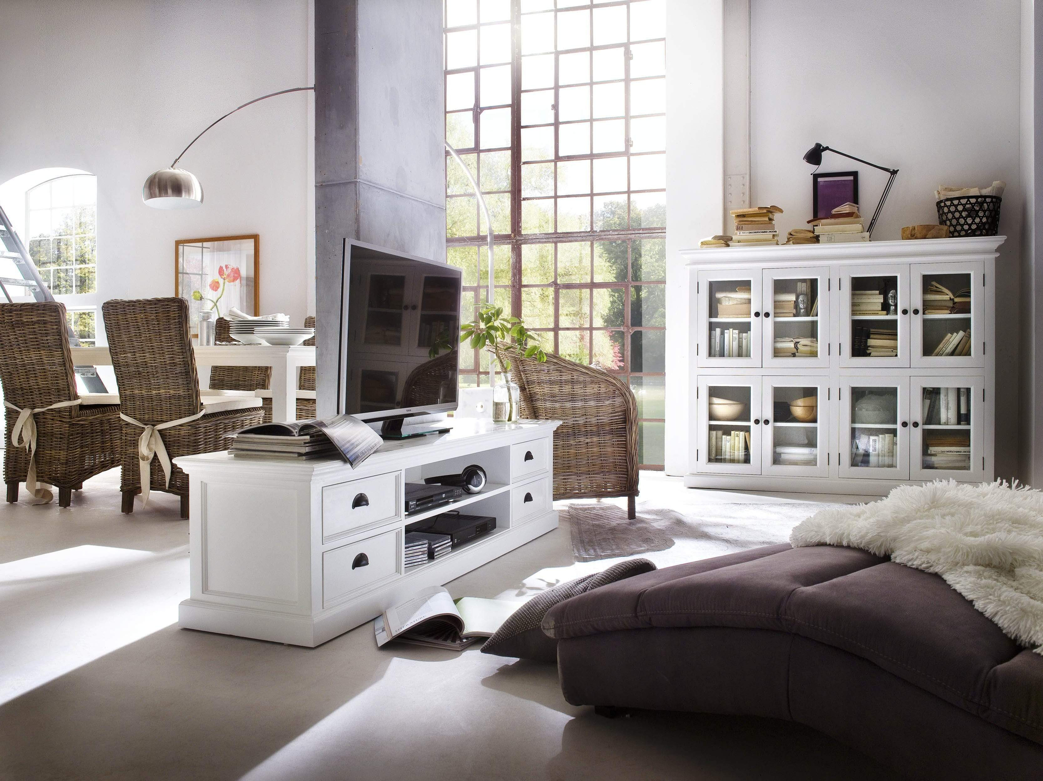 TV-meubel Sevik Wit 180 cm - Afbeelding 4