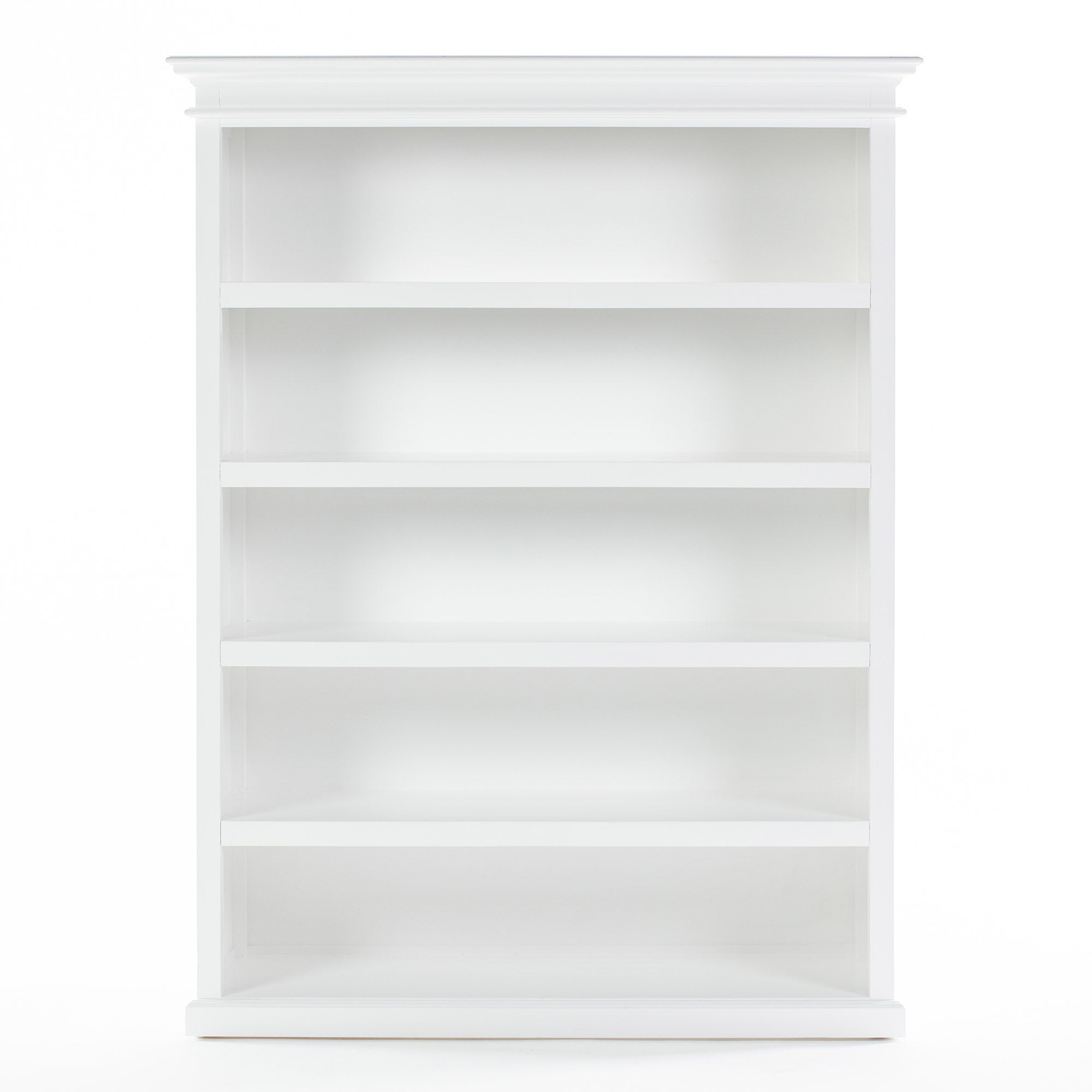 Boekenkast Gaavone wit met open vakken en vijf ruime legplanken voor boeken en accessoires