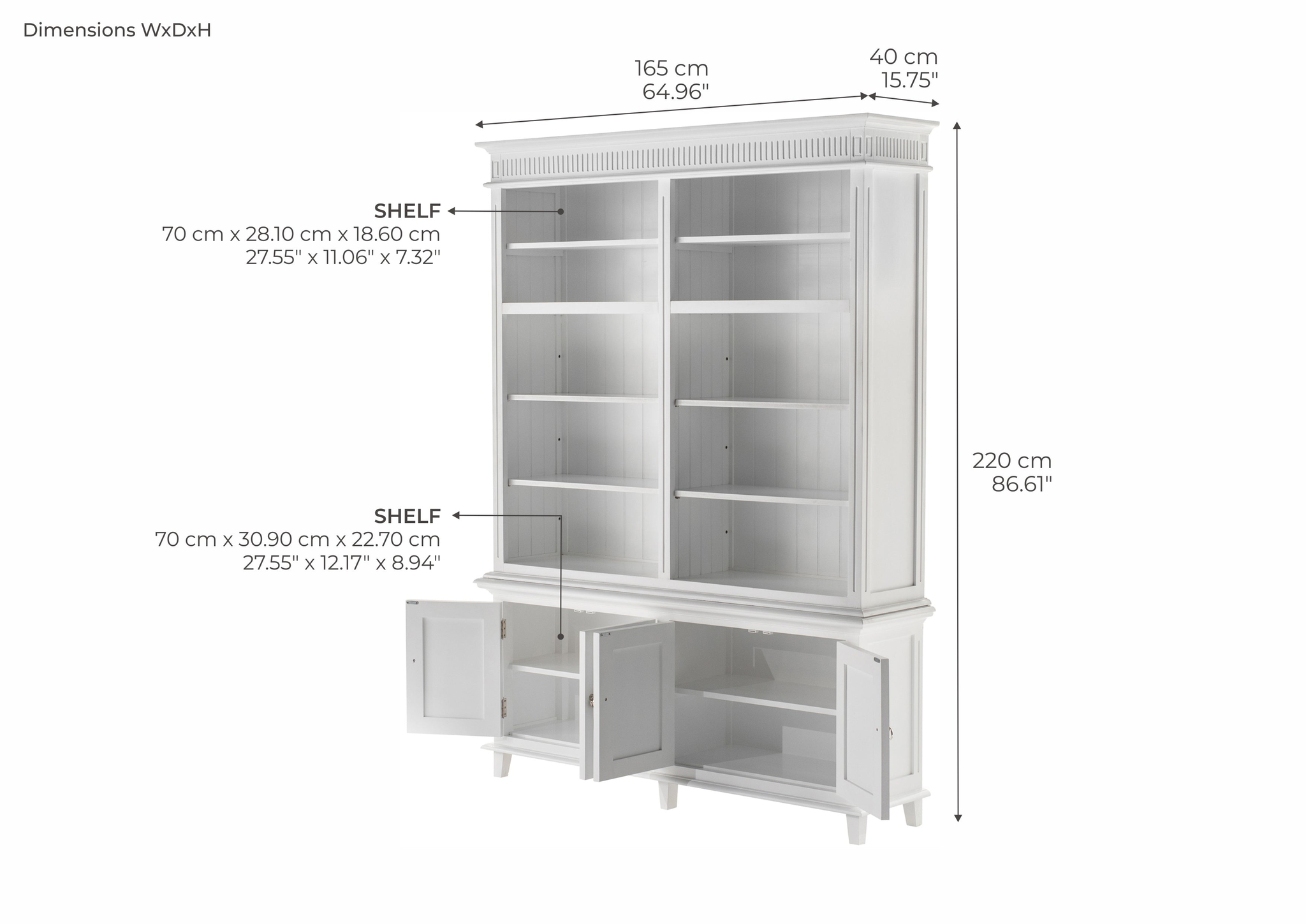 Opzetkast Faulvello Wit - Afbeelding 3
