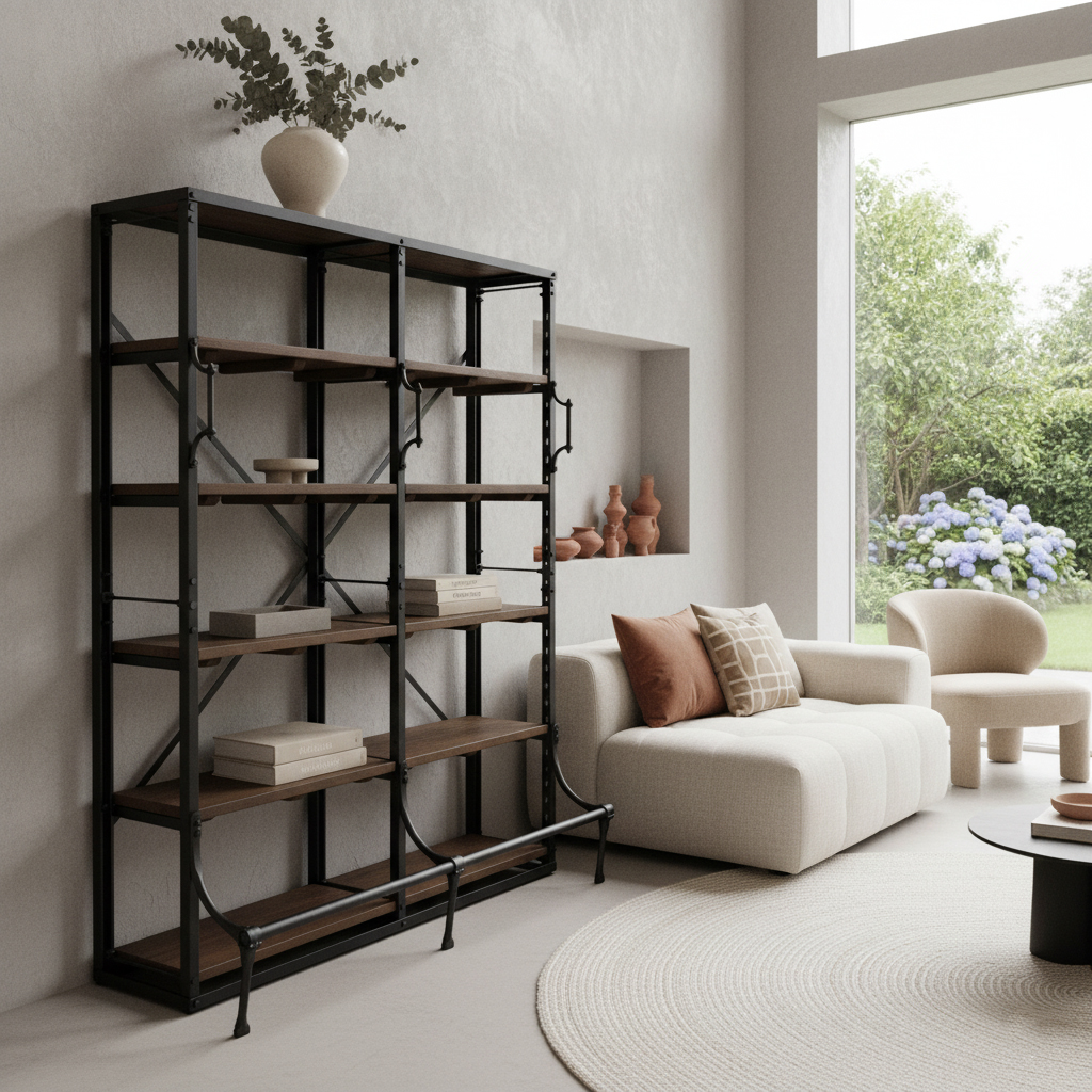 Boekenkast Bironte Naturel 200 cm - Afbeelding 2