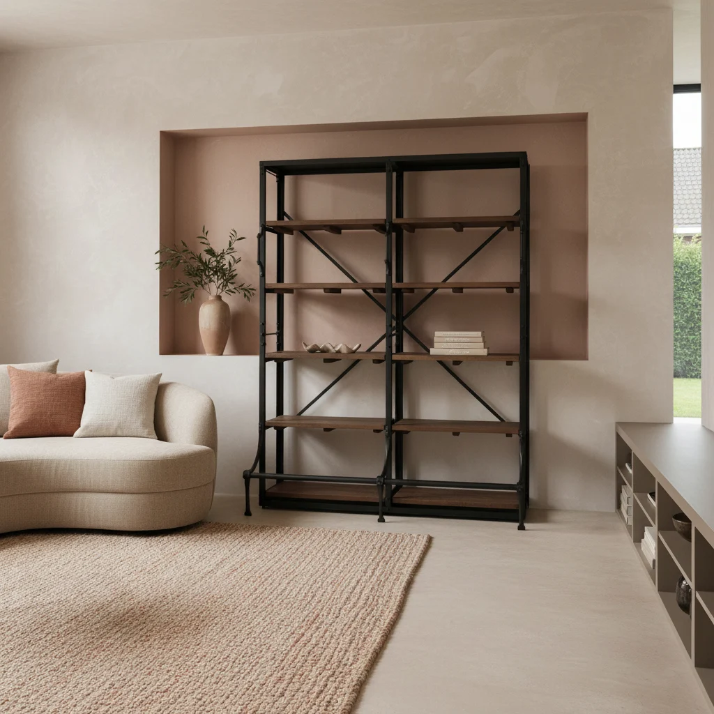 Boekenkast Bironte Naturel 200 cm - Afbeelding 5