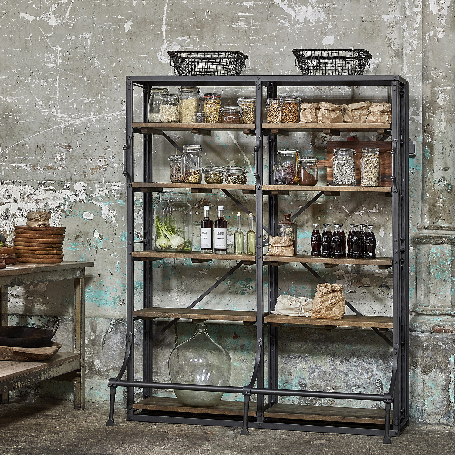 Boekenkast Bironte Naturel 200 cm - Afbeelding 6