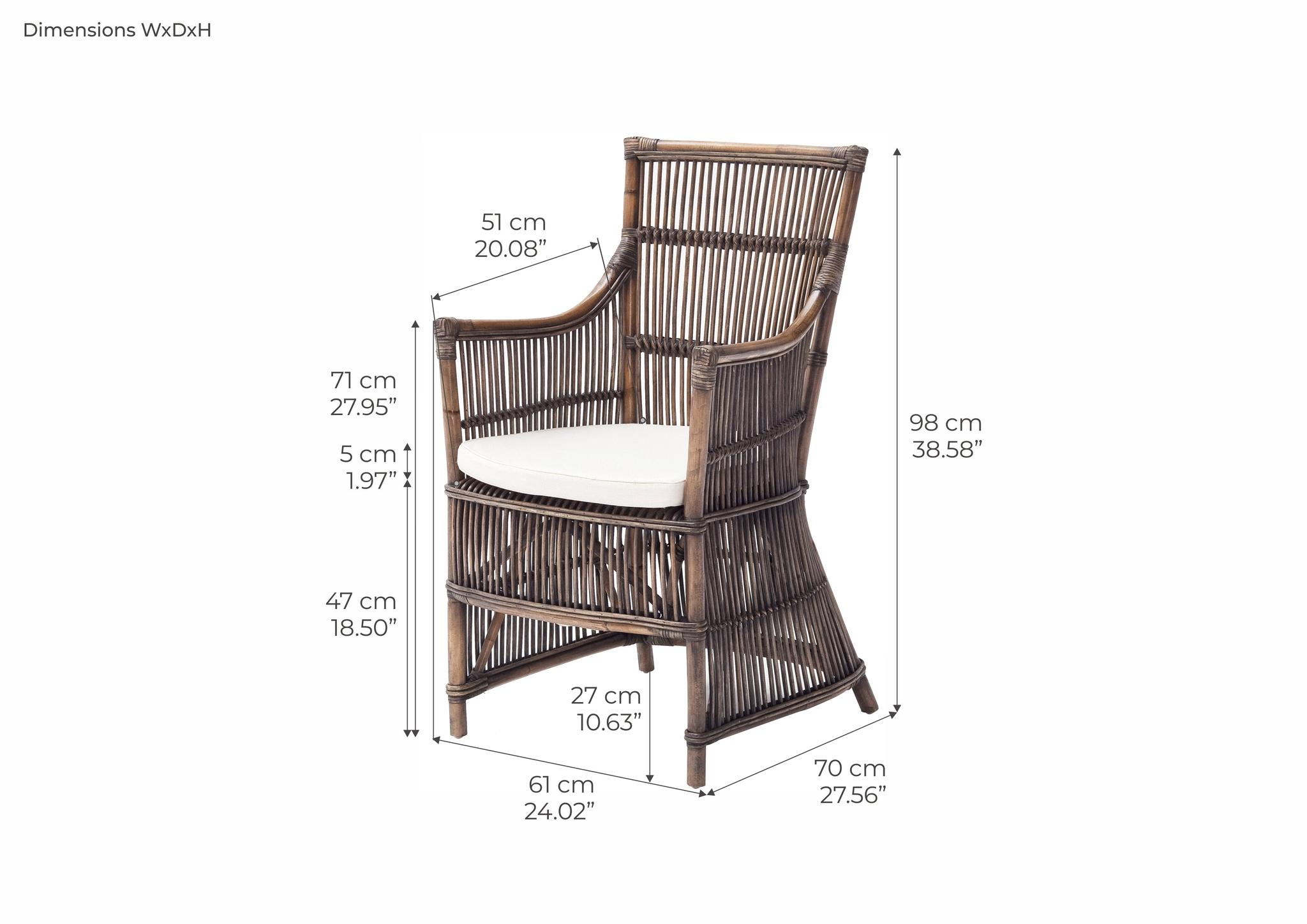 Fauteuil Teenang MDF Wit - Set van 2 - Afbeelding 19