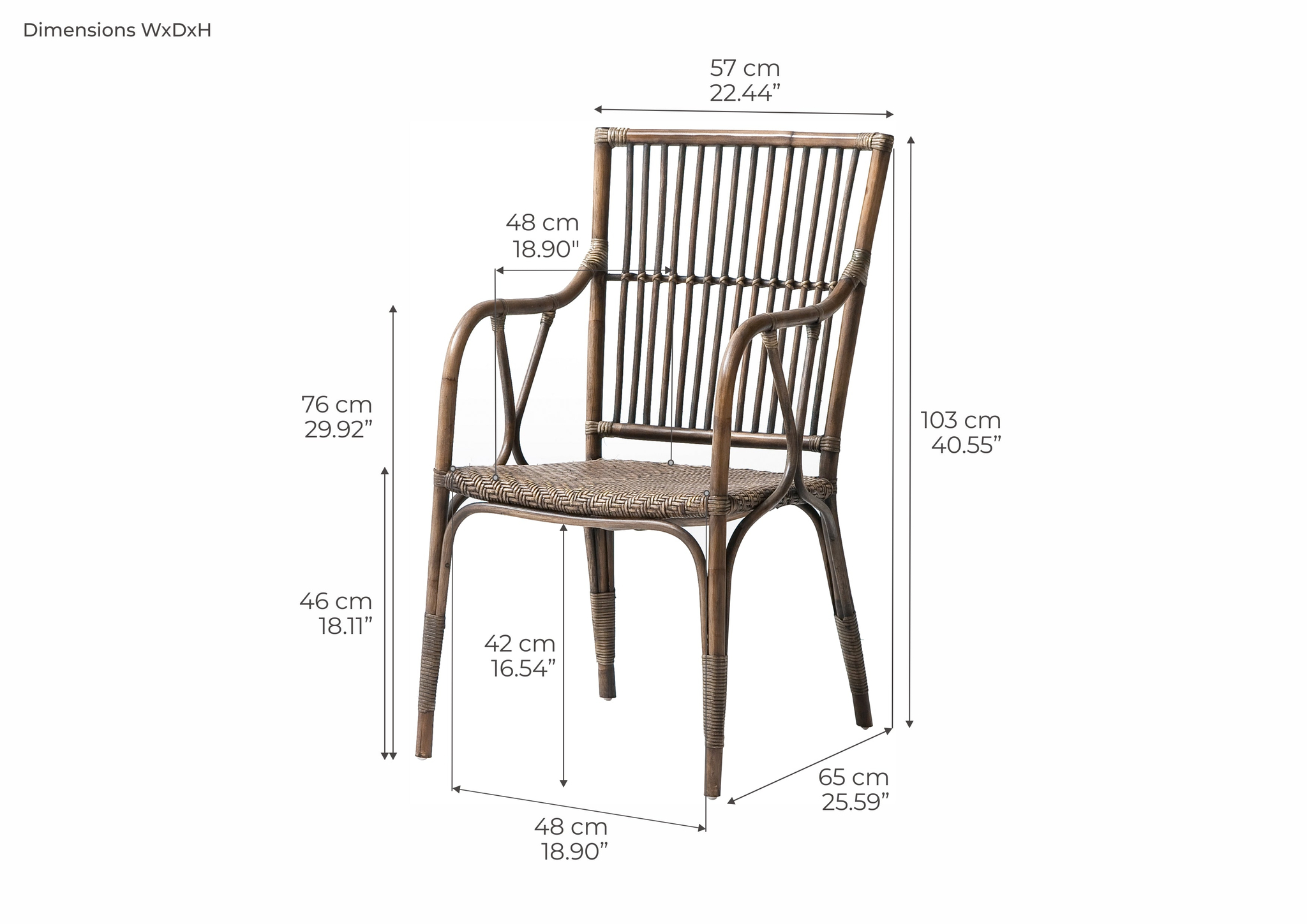 Fauteuil Zeerrane MDF Wit - Set van 2 - Afbeelding 14