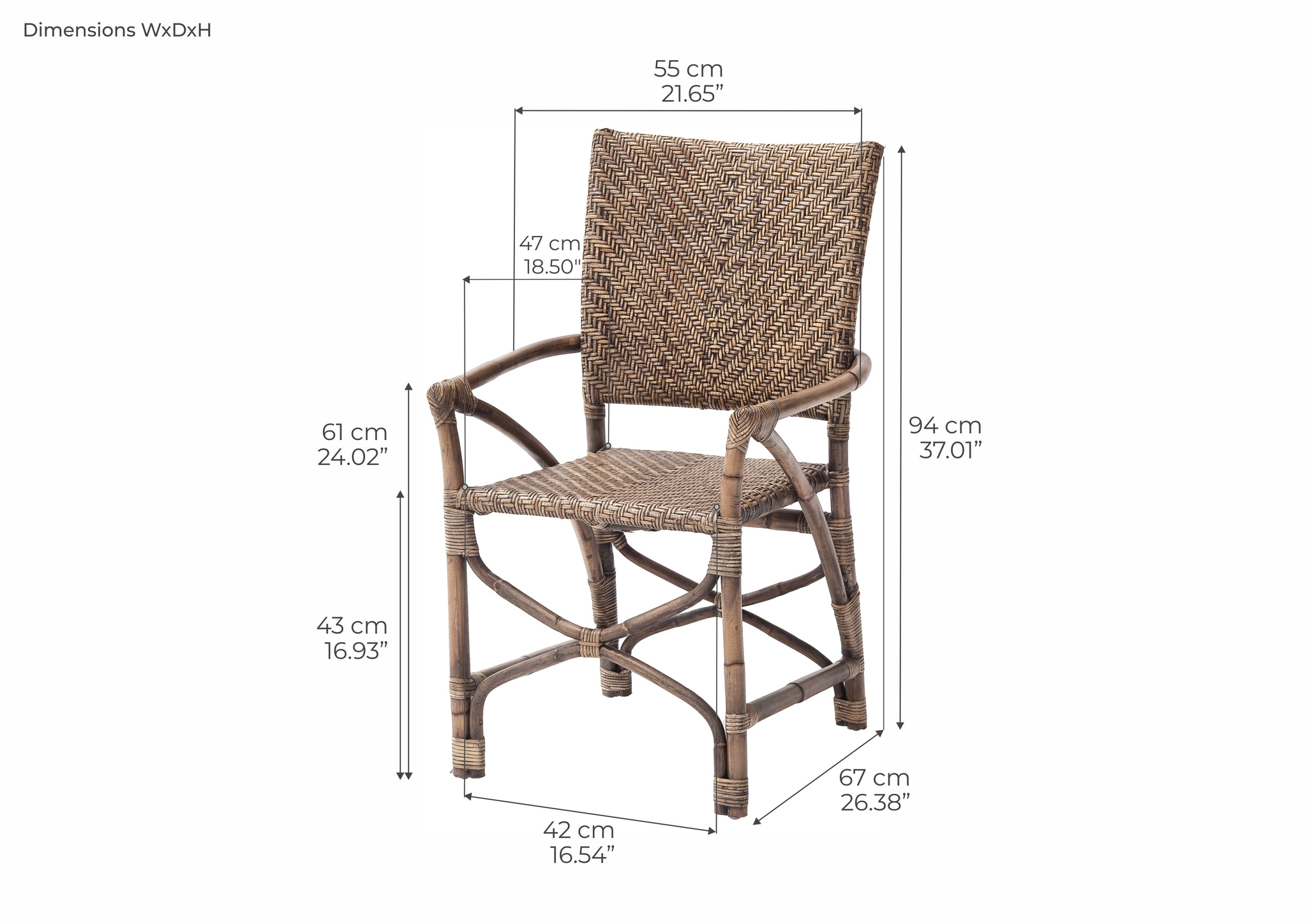 Fauteuil Vensine MDF Wit - Set van 2 - Afbeelding 6