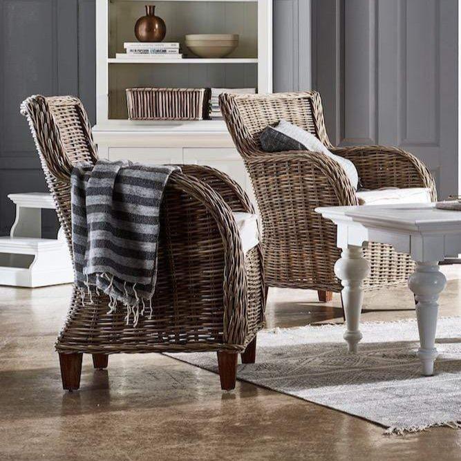 Fauteuil Keelvino MDF Wit - Set van 2 - Afbeelding 2