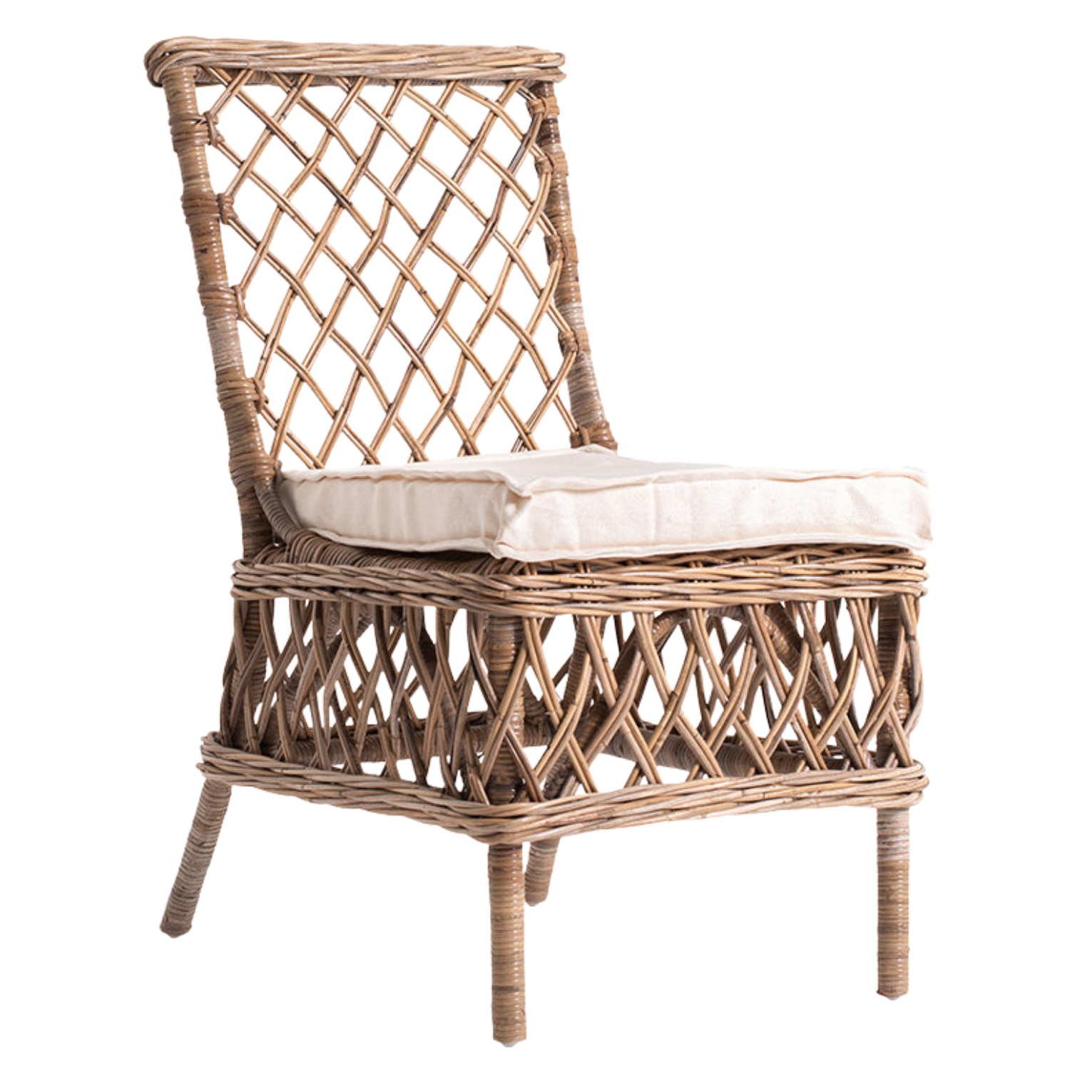 Eetkamerstoel Dunni MDF wit, strak model met heldere uitstraling en moderne look