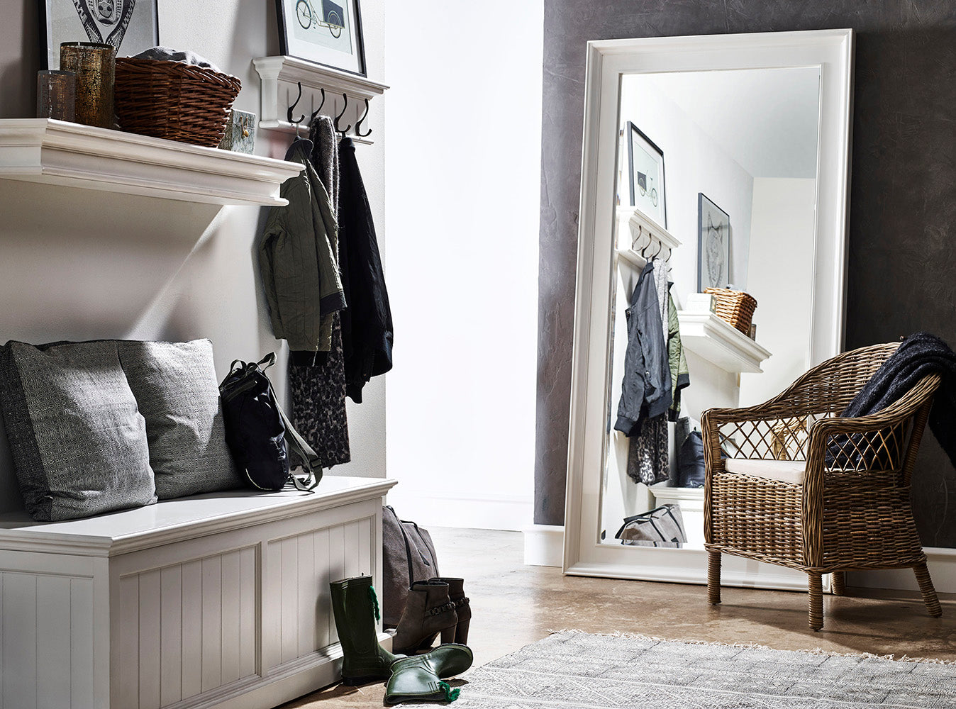 Stoel Fliendira MDF Wit - Set van 2 - Afbeelding 8