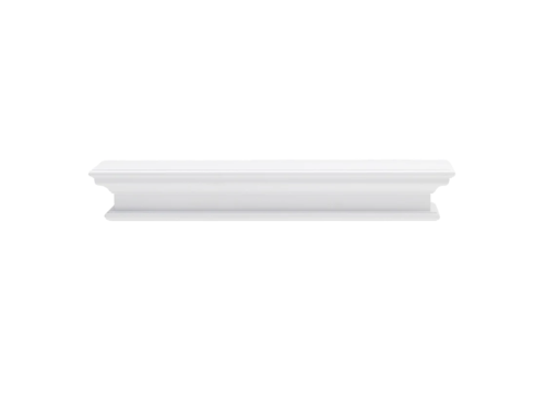Witte MDF wandplank Grussaro met tijdloze uitstraling en compacte vorm voor decoratie