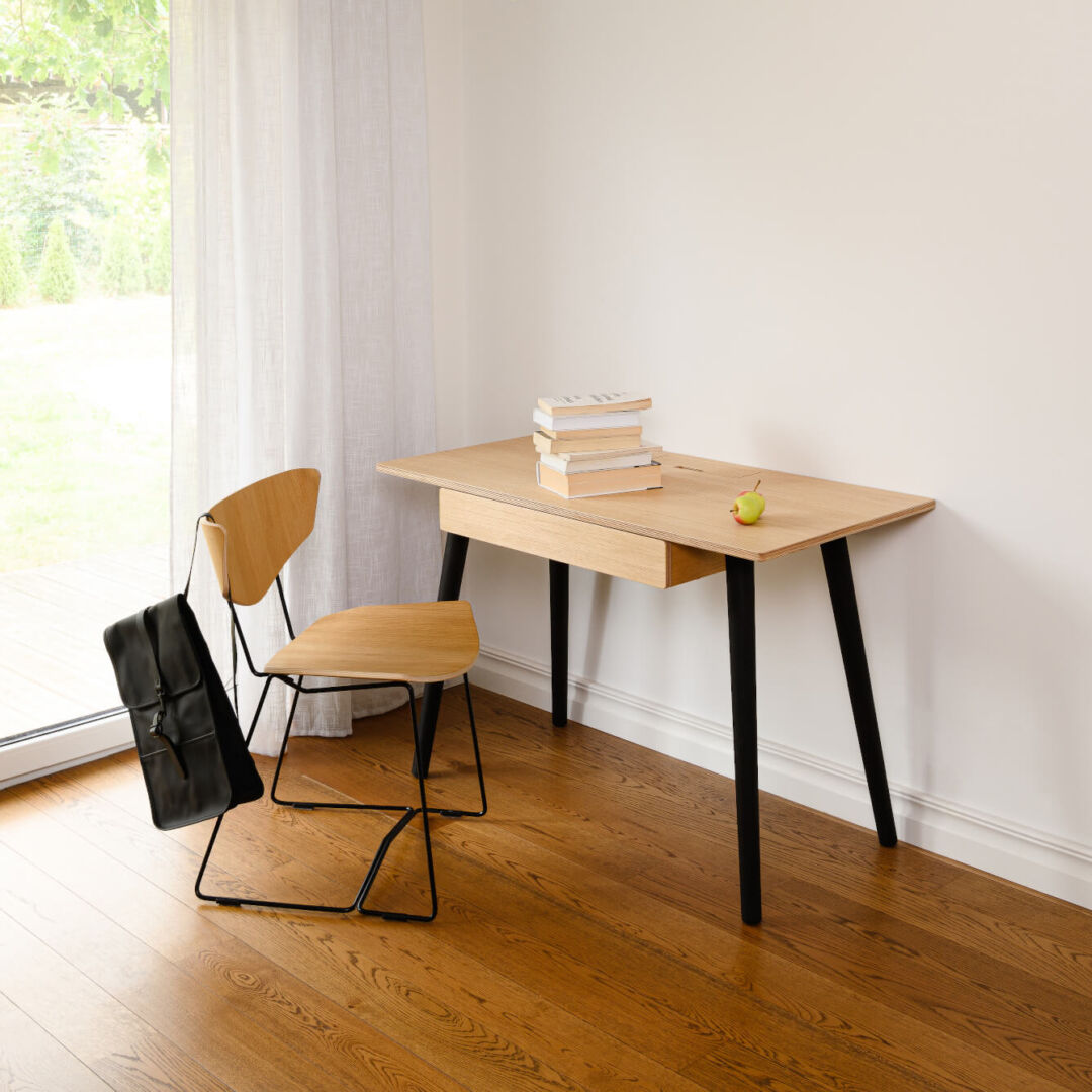 Bureau Veelvu Zwart Ø60 cm