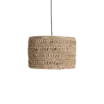 Hanglamp Ceetoro van zeegras, naturel, Ø30 cm met open vlechtstructuur en warme uitstraling