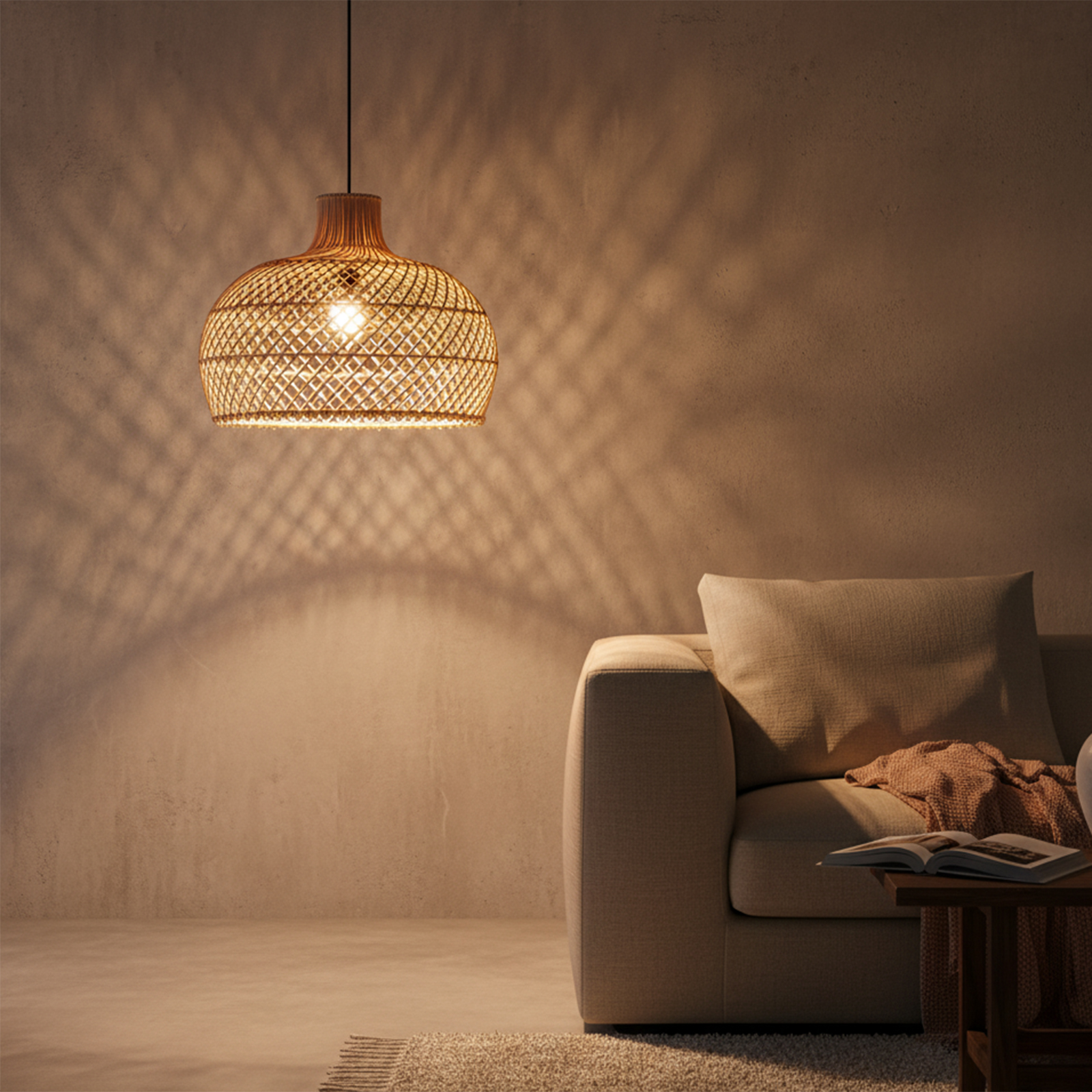 Hanglamp Preldia Rotan - Afbeelding 3