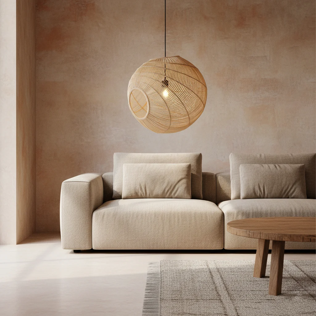 Hanglamp Zudis Rotan - Afbeelding 2