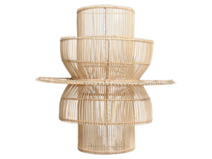 Wandlamp Maaltond Rotan