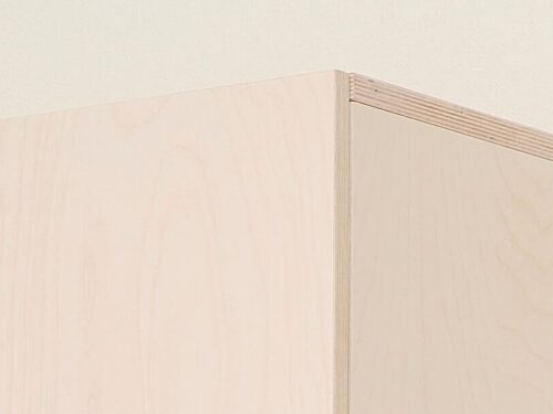 Dressoir Bosum met witte Osmo-afwerking en licht hout, strak en rustig vormgegeven