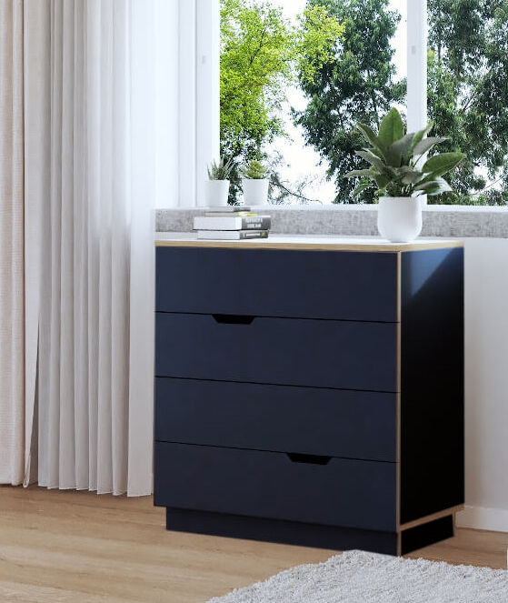 Ladekast Mandel Wit 90 cm