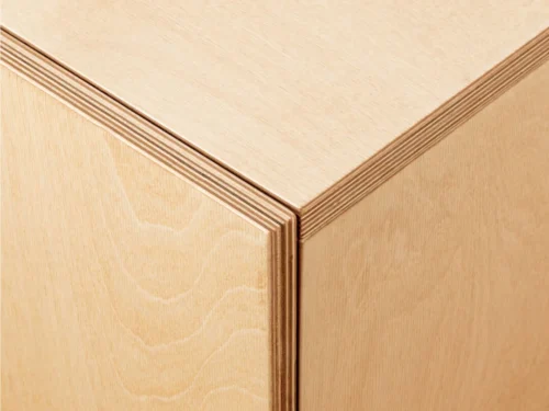 Ladekast Dedo Wit 90 cm in licht houtlook met strak, modern hoekdetail en fijne afwerking