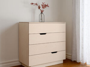 Ladekast Klimoro Wit 90 cm