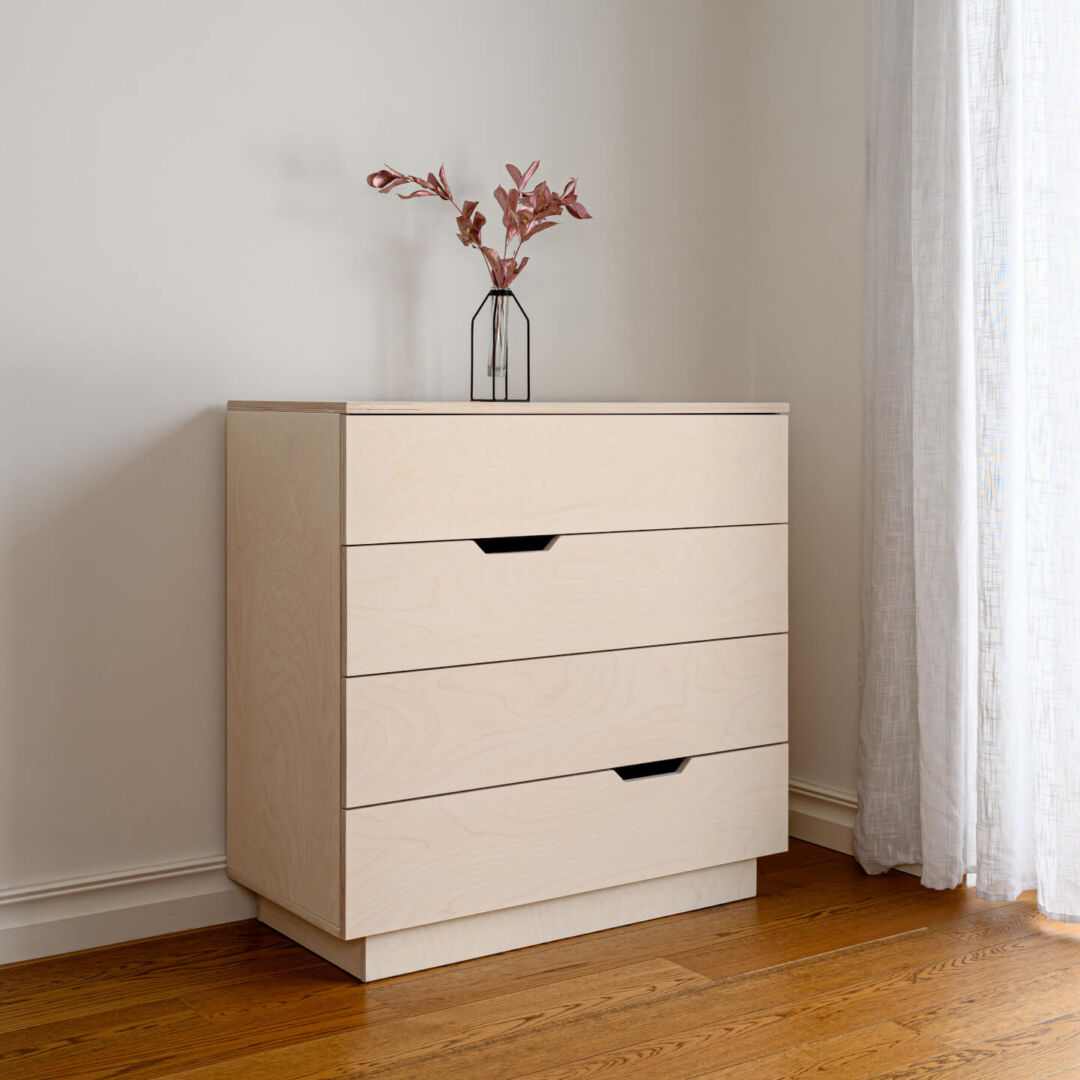 Ladekast Klimoro Wit 90 cm
