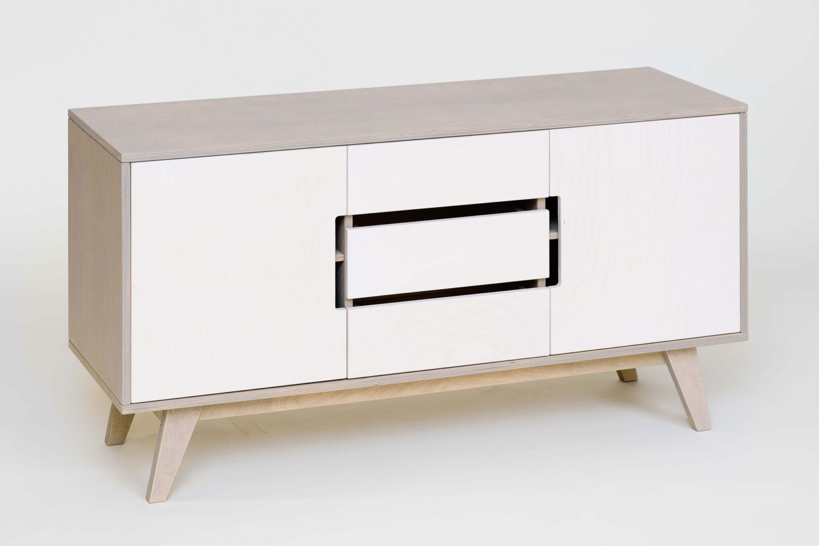 Dressoir Hussin Grijs 140 cm