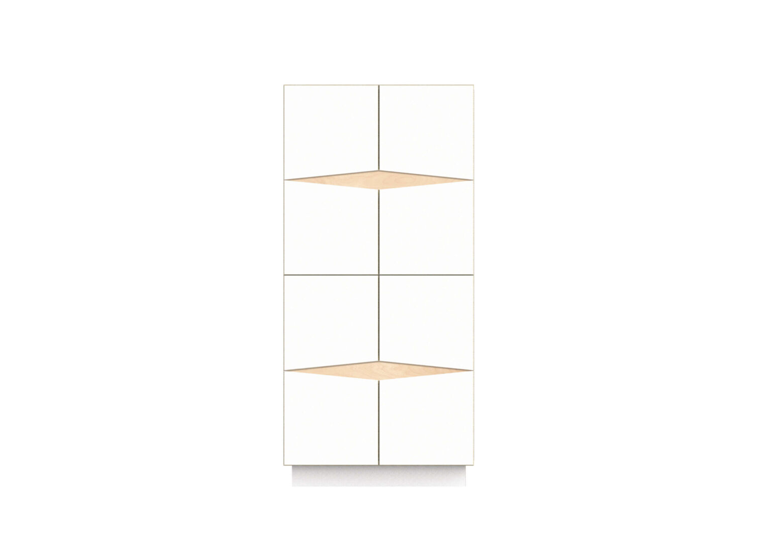 Dressoir Skaunner Wit 73 cm