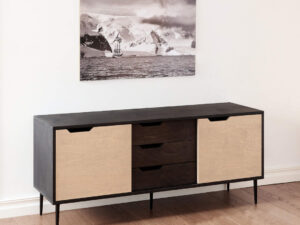 Dressoir Skaustan Zwart 200 cm